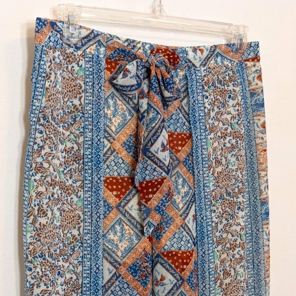 Elevenses Anthro Wide Leg Boho Gaucho Pants SZ 10 - Picture 3 of 8